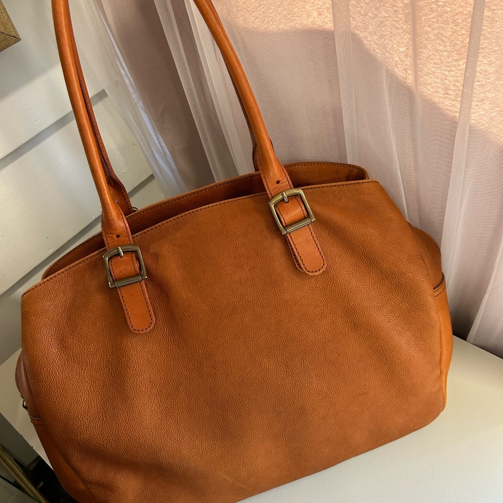Mark and Graham genuine leather work/book bag